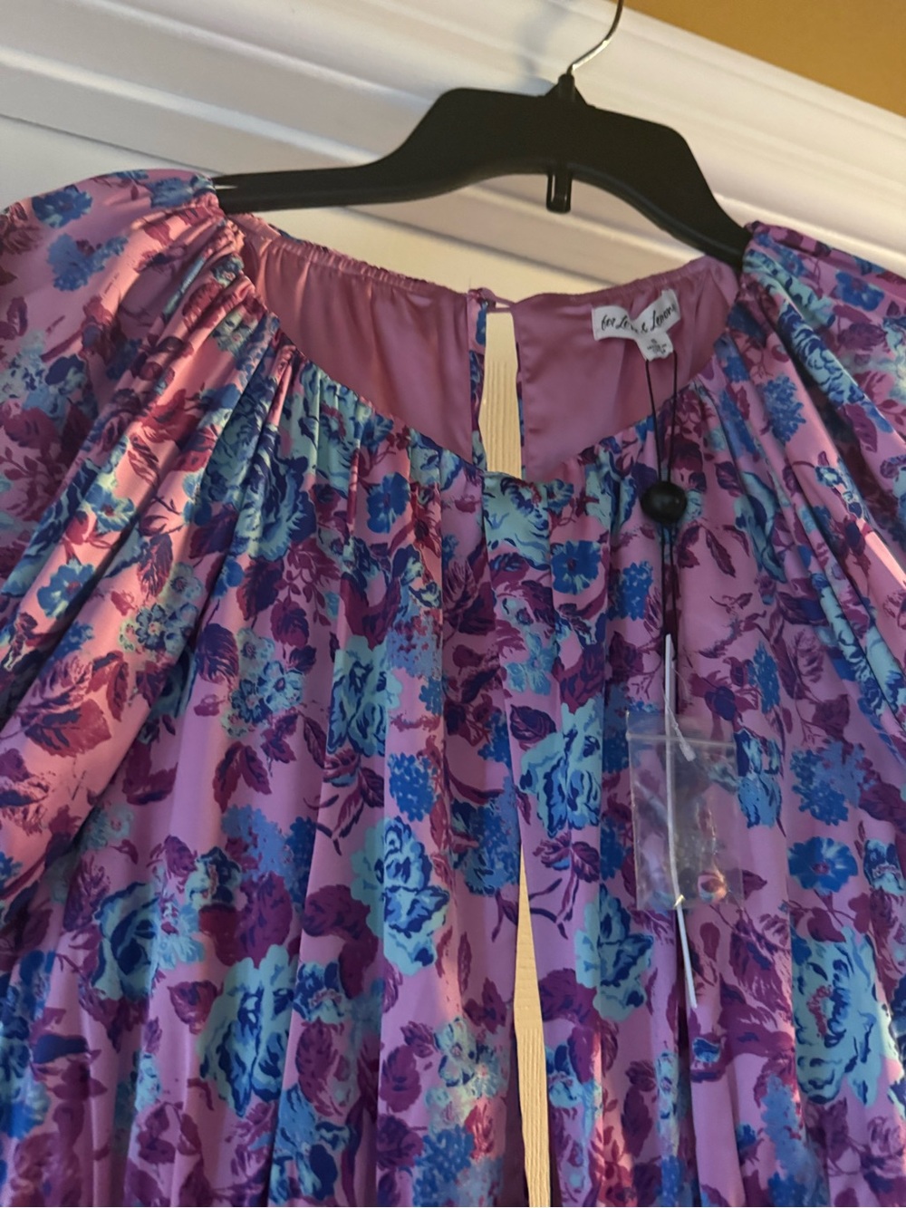 For Love & Lemons Pink Floral Dress NWT